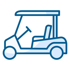Golf Cart  Icon Element For Design