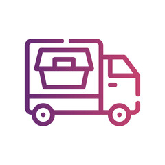 ood delivery gradient icon