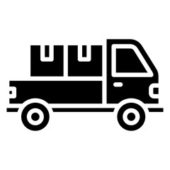 Pickup Truck  Icon Element For Design