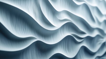 Fototapeta premium 3D modular wall panels with wave-like textures, designed to add depth and modern sophistication