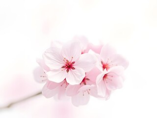 Fototapeta premium Delicate Pink Blossom Flowers Spring Floral Background