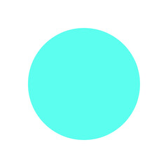 Y2K circle icon flat. Retro shape element in modern style. Abstract symbol of the 90s, trendy graphic representation. Ideal for decorative use, posters, or streetwear collections.