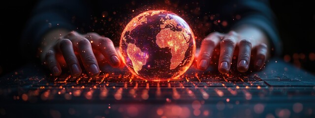 Financial transfer: global transaction, money movement, international business, digital commerce, online payment, world communication, networking platform, cross-border marketing, economic link.