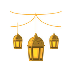 hanging arab lamps