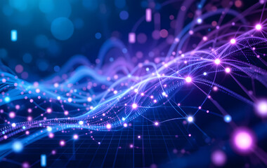 Fototapeta premium Abstract Tech: Bridging Boundless Communication Gaps