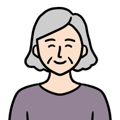 シニア女性（笑顔）