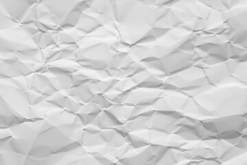 Obraz premium white crumpled and creased paper poster texture background