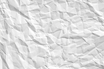 white crumpled and creased paper poster texture background