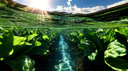 landscape in the forest