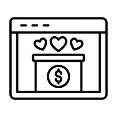 Online Donation Icon
