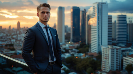 businessman in the city