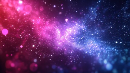 Cosmic Nebula: A vibrant swirl of pink and blue stardust