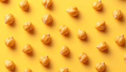 Chickpeas food legumes nut seamless pattern for snack