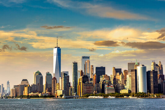 Manhattan cityscape in New York - Powered by Adobe