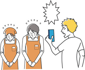 店員の謝罪を撮影しSNSで晒すカスハラ