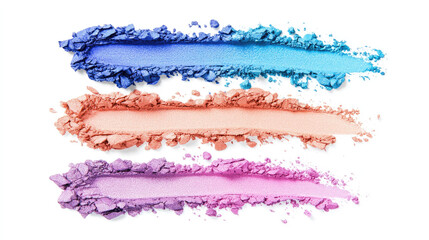 Colorful crushed eyeshadow in vibrant shades