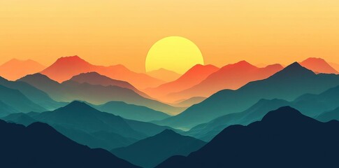 Soothing AI Gradient: Digital Color Transition in Adobe Illustrator