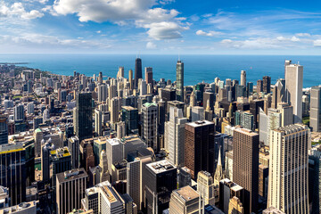 Aerial view of Chicago