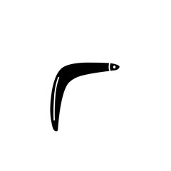 boomerang silhouette icon