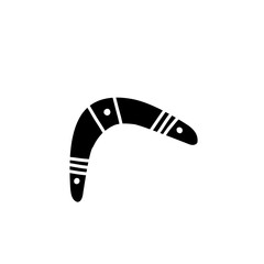 boomerang silhouette icon