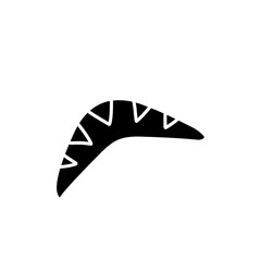 boomerang silhouette icon