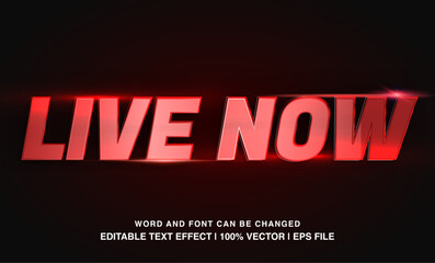 editable live now typeface
