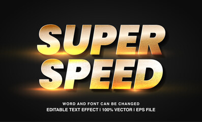 editable super speed typeface