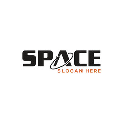 space logo design isolated