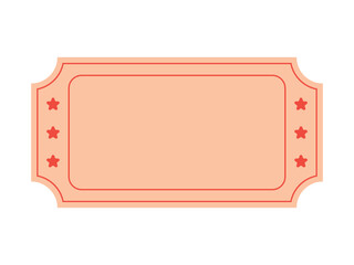 Old blank ticket template design