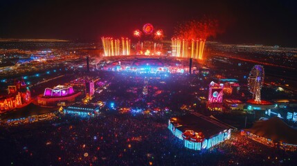 Electric Daisy Carnival: A Night of Fireworks and Music