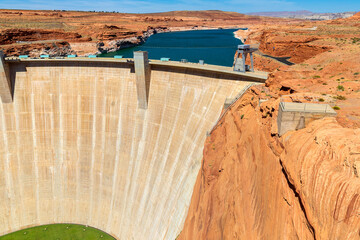 Glen Canyon Dam at Colorado river