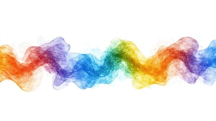 Fototapeta premium Colorful abstract wave design with flowing textures