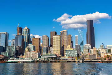 Seattle cityscape at Elliott Bay