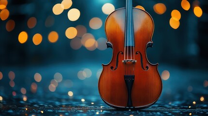 Cello at Night: A Symphony of Lights and Music