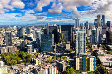 Fototapeta premium Aerial view of Seattle, USA
