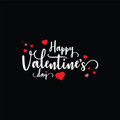 White script proclaims Happy Valentines Day surrounded by small hearts. Ideal for romantic celebrations, greeting cards, social media posts.