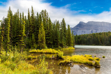 Johnson lake in Banff