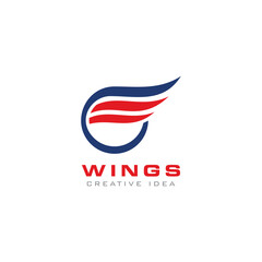 Creative Wings Concept Logo Design Template