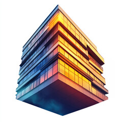 Fototapeta premium 3d render of a modern building