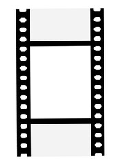 Obraz premium Film strips mockup templates of old retro film frame with shadow on background. Video or movie film vintage analog cinema, photograph camera film strip. Trendy editable camera roll social stories