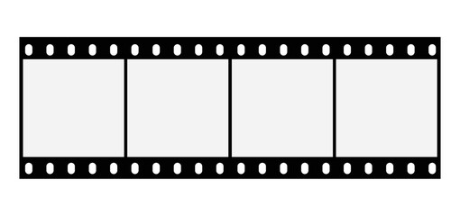 Film strips mockup templates of old retro film frame with shadow on background. Video or movie film vintage analog cinema, photograph camera film strip. Trendy editable camera roll social stories