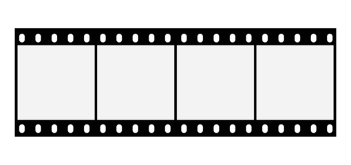 Film strips mockup templates of old retro film frame with shadow on background. Video or movie film vintage analog cinema, photograph camera film strip. Trendy editable camera roll social stories