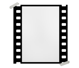 Obraz premium Film strips mockup templates of old retro film frame with shadow on background. Video or movie film vintage analog cinema, photograph camera film strip. Trendy editable camera roll social stories