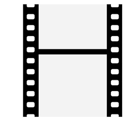 Obraz premium Film strips mockup templates of old retro film frame with shadow on background. Video or movie film vintage analog cinema, photograph camera film strip. Trendy editable camera roll social stories