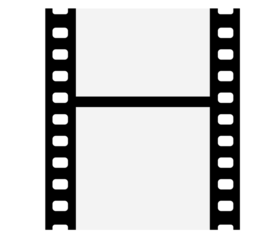 Film strips mockup templates of old retro film frame with shadow on background. Video or movie film vintage analog cinema, photograph camera film strip. Trendy editable camera roll social stories