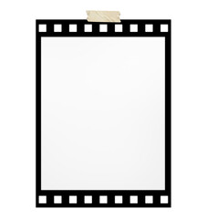 Film strips mockup templates of old retro film frame with shadow on background. Video or movie film vintage analog cinema, photograph camera film strip. Trendy editable camera roll social stories