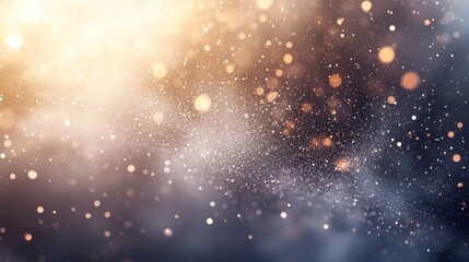 Obraz premium Golden Dust and Sparkle: A Festive Abstract Background