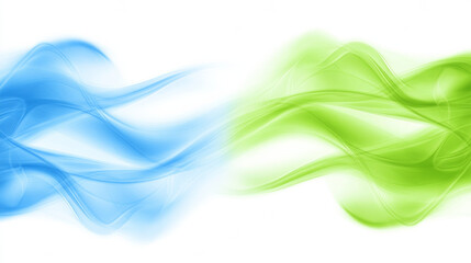 Blue and green abstract waves create dynamic background