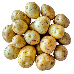pile of potatoes on transparent background png