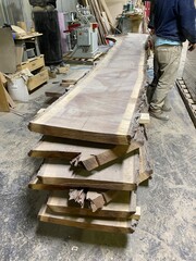 Live edge slabs of White Oak
